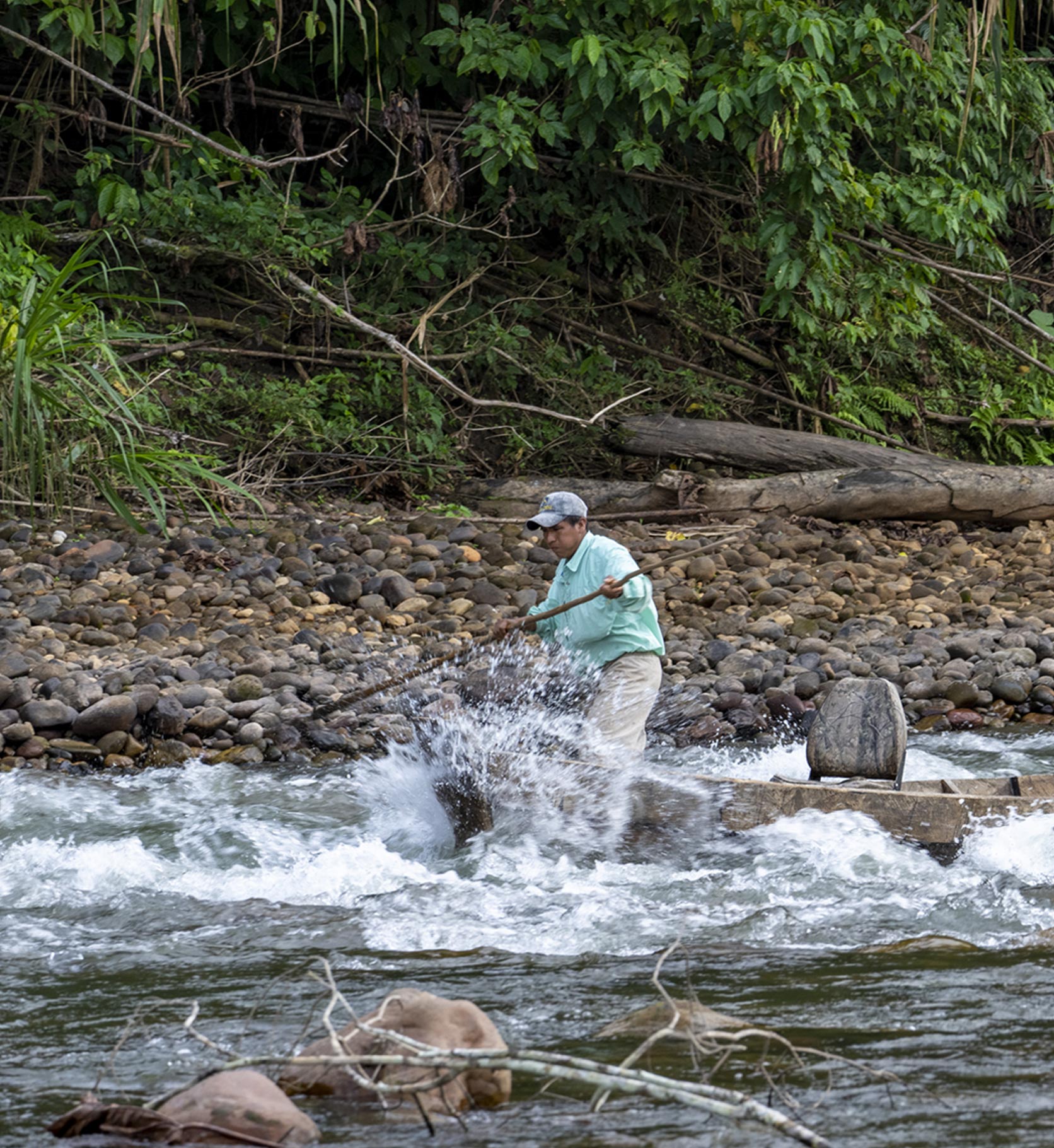 Fishing with Chris Dorsey on the river